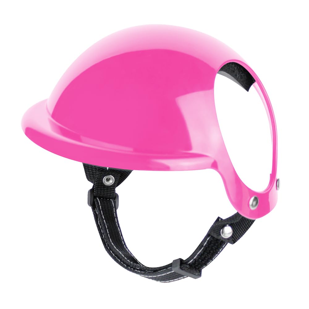 Dog Helmet,Puppy Hard Hat With Ear Holes & Adjustable Strap For Small Medium Puppy Dog Cat Outdoor Driving Riding