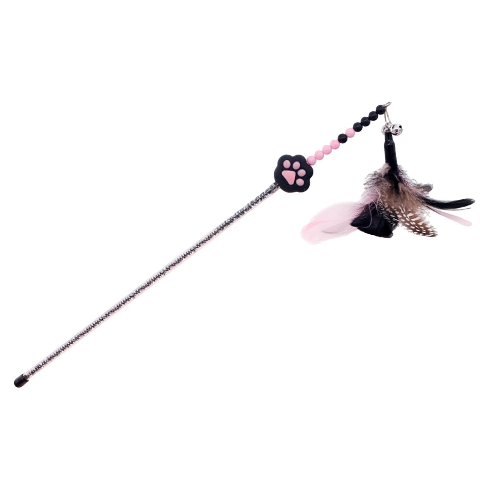 Trendynest Cat Teaser Toy Funny Lightweight Flexible Cat Toy For Jump Pounce Black | Cat Supplies | Toys