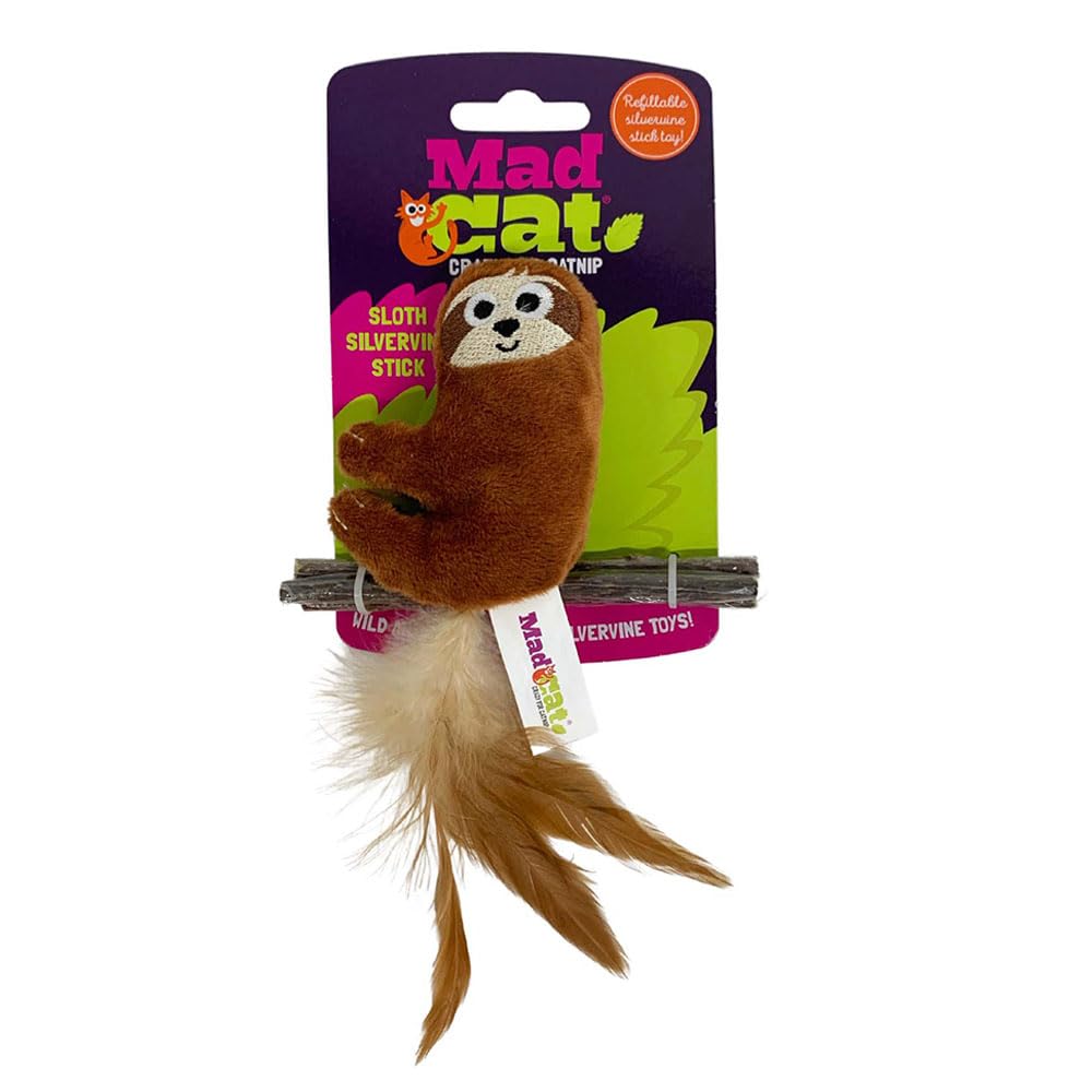 Cosmi Pet Llc 19015206: Toy Cat Sloth W/Silverine