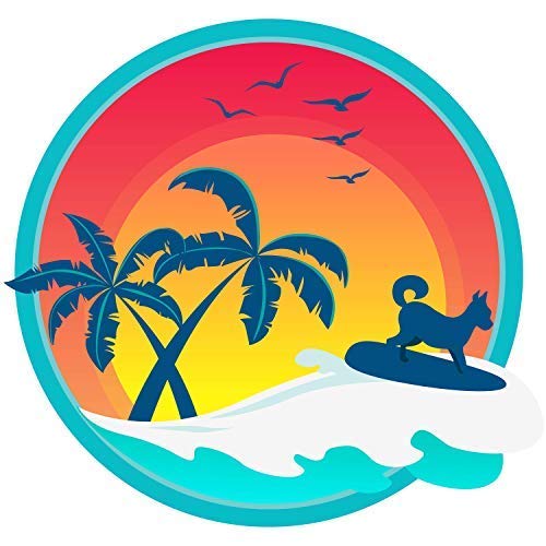 Sunset Collection, Puplid Trucker Hats For Humans Stylish Sun Protection Human Hat To Match And Twin With Your Dog (Pink Surfer