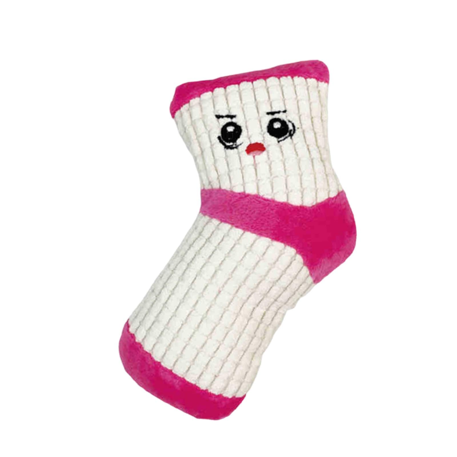 BNF Squeaky Dog Toy Creative Keep Them Busy Expression Bite Toy Interactive Cute White PinkPet Supplies/Dogs/Toys/Squeak Toys