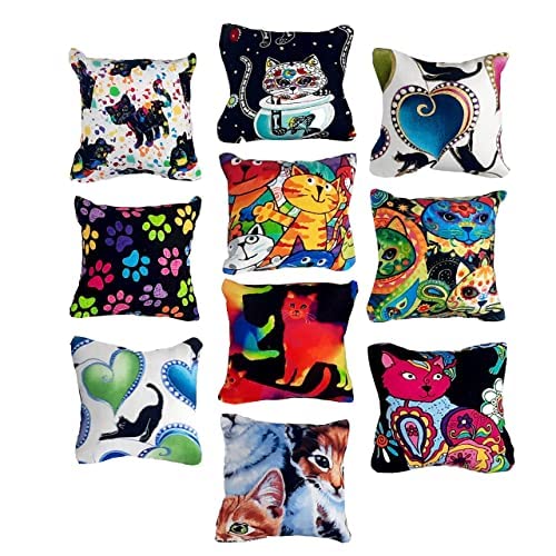 Catnip Pillow Toys Set Of 3, Catnip Pillow, Catnip Toys, Cat Kicker Pillow, Christmas Gifts For Cats, Cat Birthday Gifts, Cat To