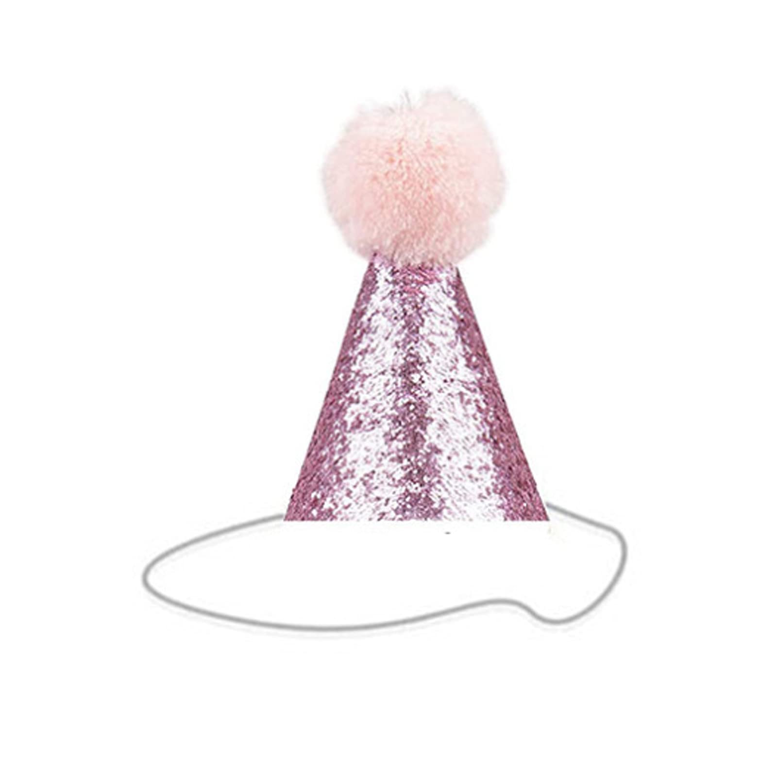 Dog Birthday Bandana Hat Scarf Set, Dog Birthday Party Supplies Dog Bandana Hat Scarfs Happy Birthday Banner With Cute Dog Bow Tie Collar Boy Girl Puppy Birthday Hat Scarf Classic Plaid Design (Pink)