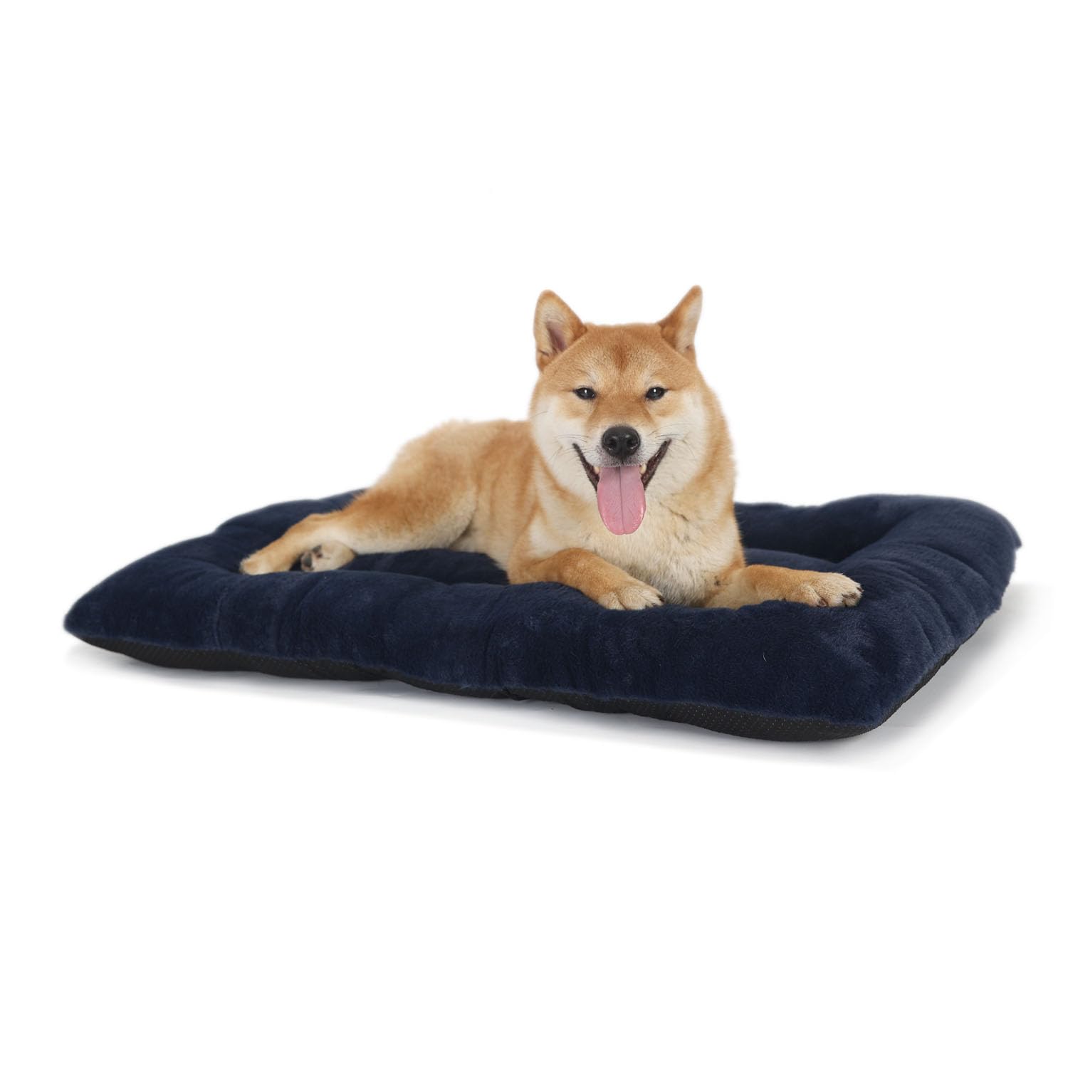 Wrkfree Small Dog Crate Pad 36 Inch Dark Blue Washable Comfy Fluffy For 36 Inches Dog Cage Kennel Indoor And Outdoor Use