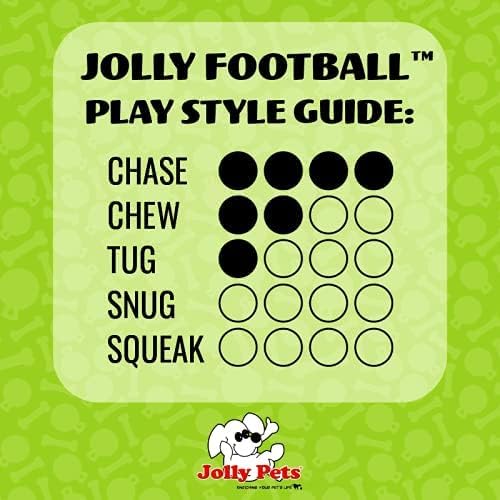 Jolly Dog Football 8-Green Apple, (Model: Jf08 Gr), For All Breed Sizes