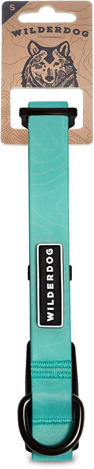 Wilderdog Waterproof Dog Collar - Repels Water & Dirt - Small 11''-15'' - Seafoam