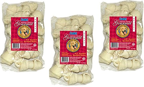 Cadet Premium Grade Beef Hide Knotted Bones 4 Inch