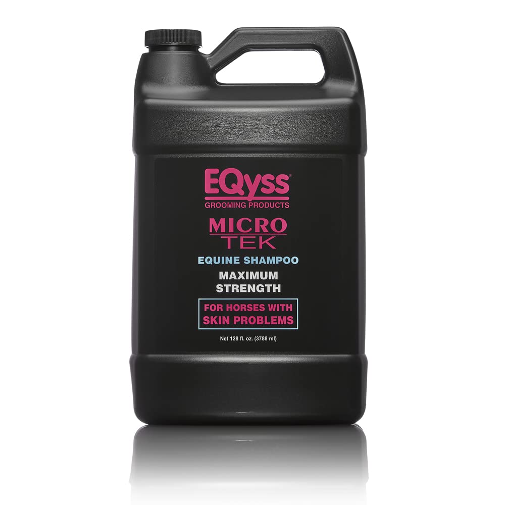 EQyss Micro-Tek Equine Itch Relief Shampoo - Soothes Irritated Skin, Stops Itching, Scratching, Rubbing - for All Horses, Ponies