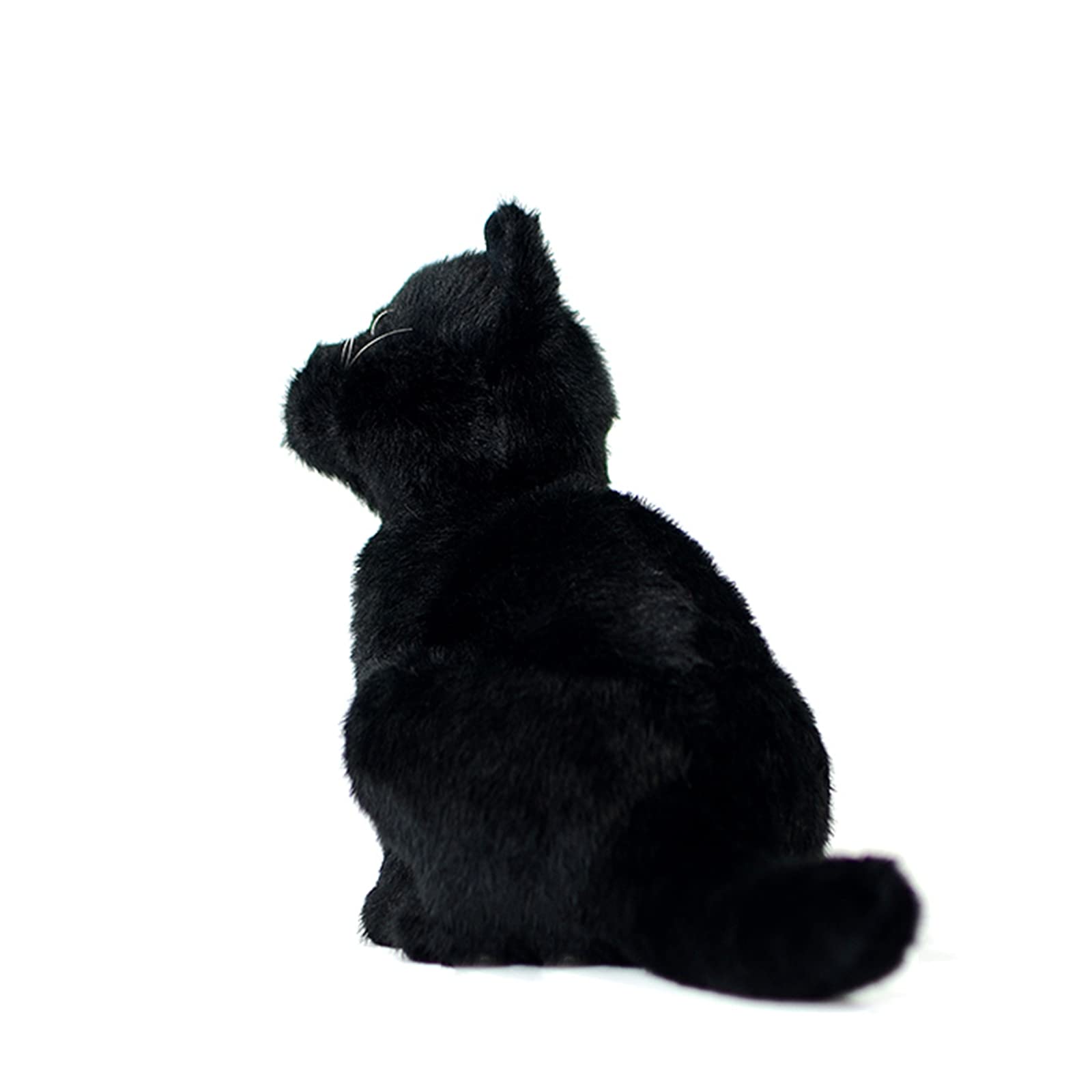 Zhongxin Made Black Cat Plush, Simulation Black Cat Stuffed Animal, Cute 12 Inch Plush Toy Pet Cat, Soft Toy Cat For Kids