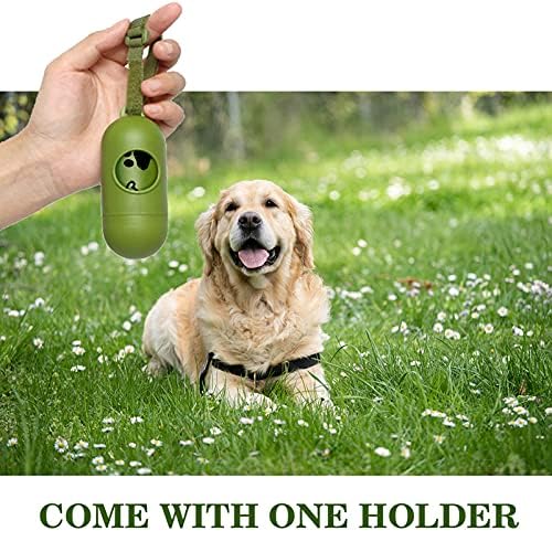 Dog Poop Bags Rolls: Leak-Proof Poo Bag with Dispenser - Large Unscented Poop Bags for Doggy Dogs (450 Count)- Green