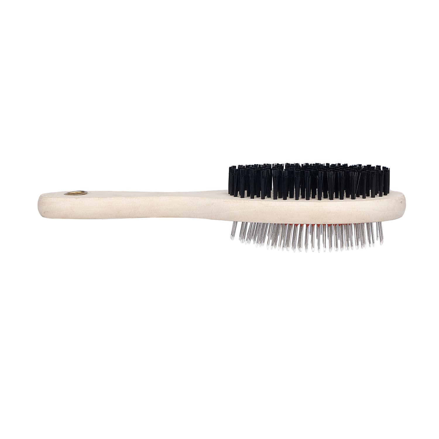 Pups&Pets 2 In 1 Wooden Dog Brush Double Sided | Pets Grooming Wooden Brush For Massaging Bathing And Hair Removal For Dogs & Ca