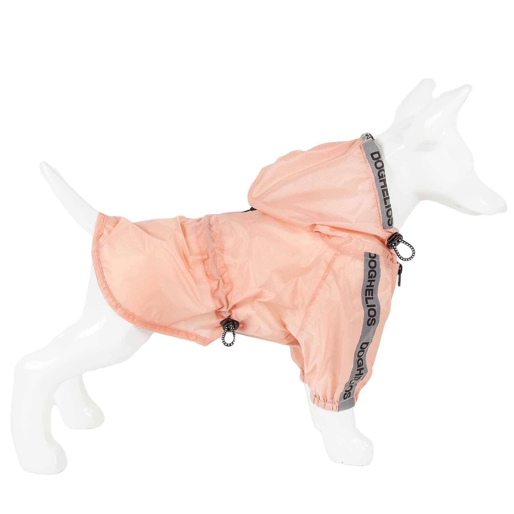 Dog Helios Torrential Shield Adjustable And Waterproof Dog Raincoat Poncho, Md, Pink