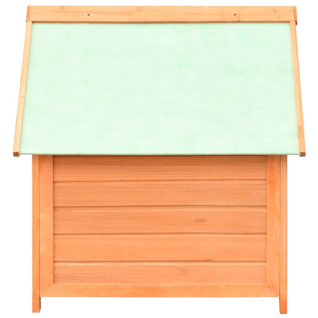 vidaXL Dog House - Solid Pine & Fir Wood Construction - Weather-Resistant - Easy Assembly - Suitable for Outdoor Use - Rustic Charm