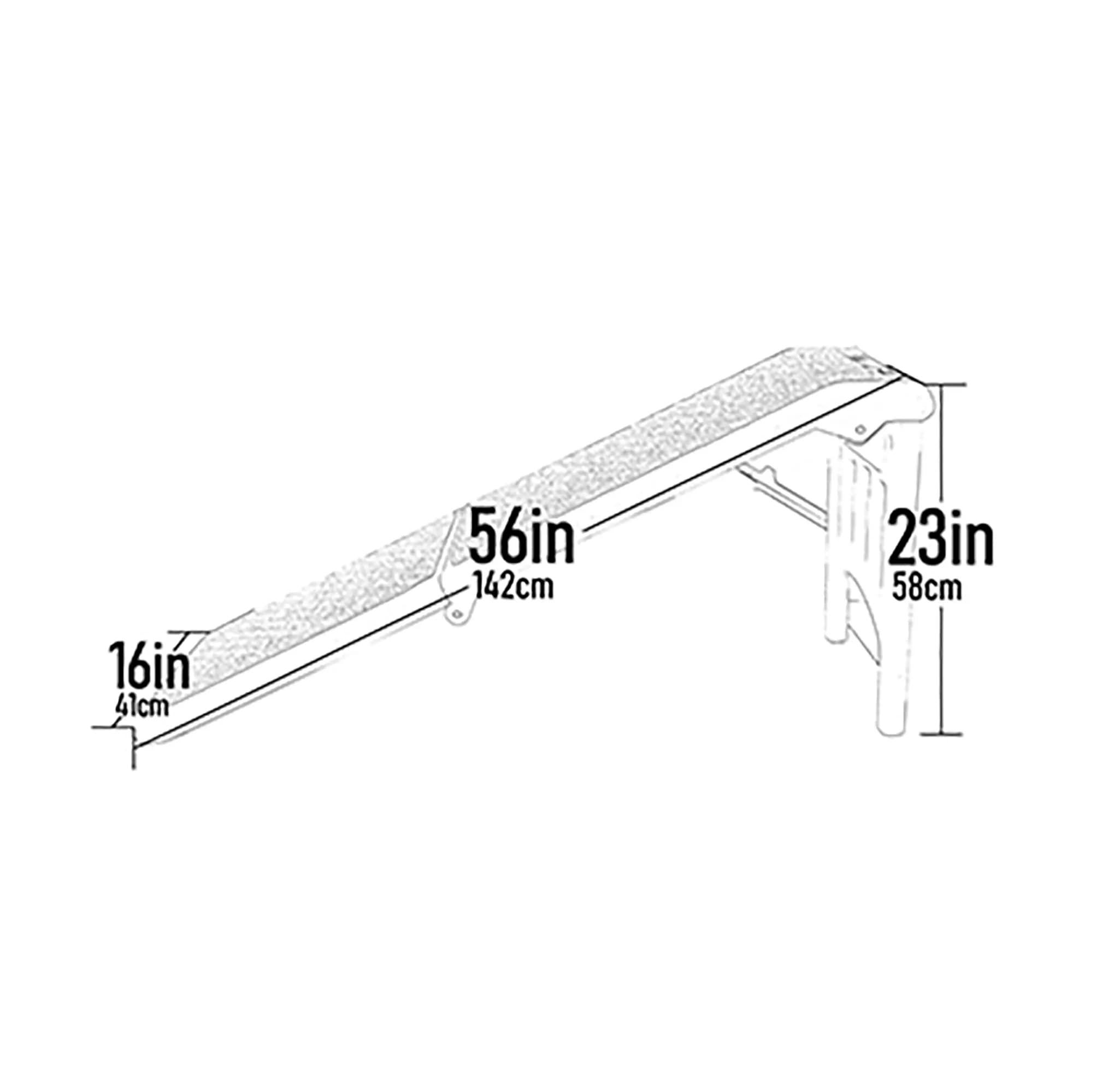 Pet Gear Free Standing Pet Ramp for Cats and Dogs, No Assembly Required, Easy Fold for Storage or Travel, Portable, Fog