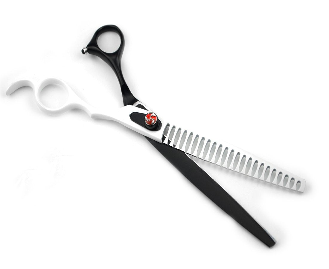 Lilys Pet High-End Series 8-Inch Japanese 440C Pet Dog Chunker Shears,Fishbone-Shaped Big Tooth Professional Pet Grooming Chunke