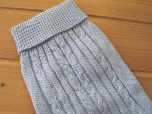 Tangpan Turtleneck Classic Straw-Rope Pro Pet Dog Sweater Apparel(Blue,Xs)