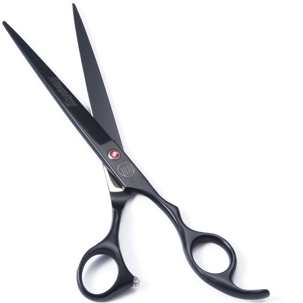 Moontay Professional Dog Grooming Scissors Set, 7 Inch/8 Inch Pet Grooming Scissors Chunkers Shears For Dog, Curved Dog Grooming Scissors, Thinning Shears For Dog With Grooming Comb