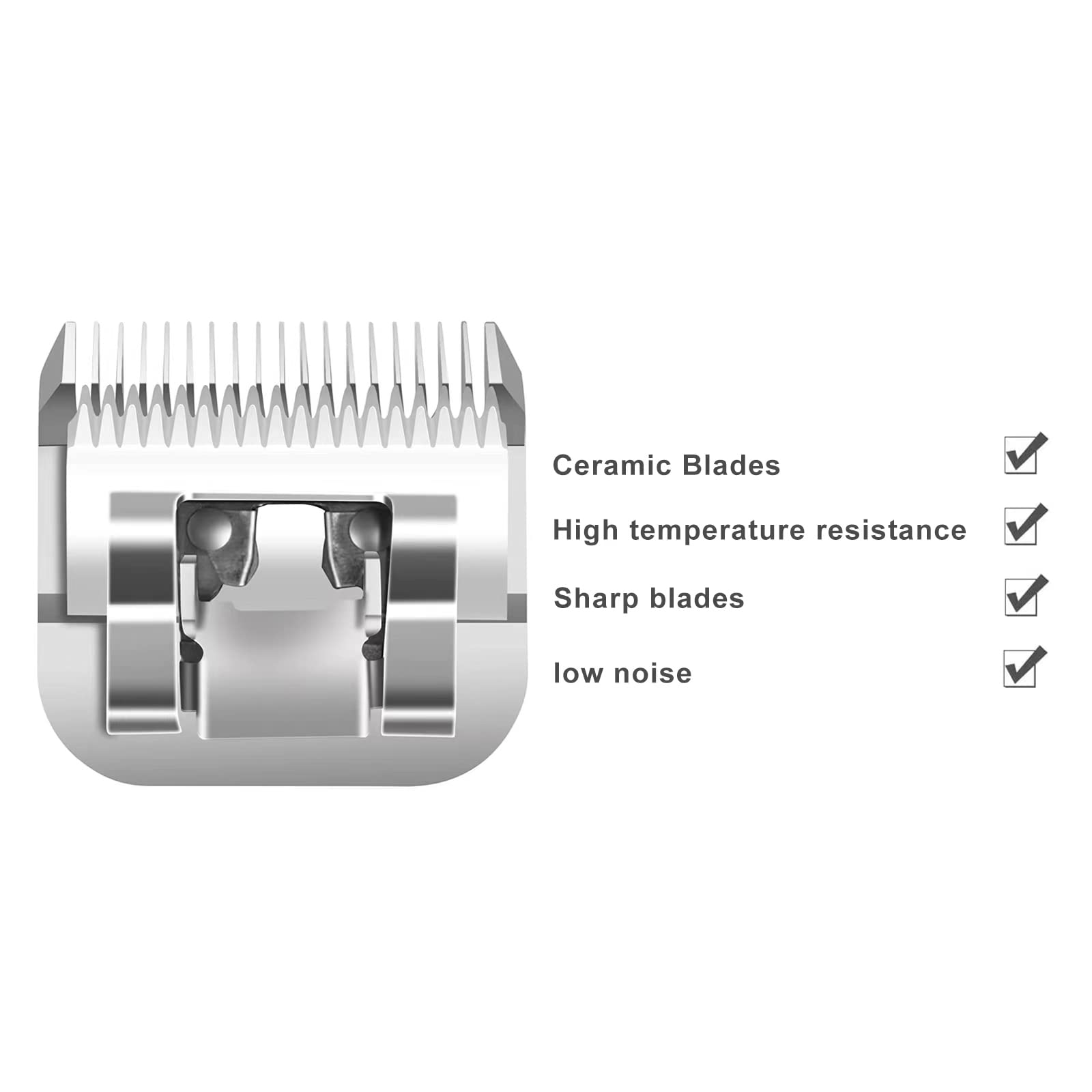 Professional Detachable Replacement Ceramic Blades Set,Compatible With Oster Classic 76/Star-Teq/Power-Teq Andi A*Dis Agc,Bdc,Bgc,Mbg Series Clippers (Size 2#+Size3#)