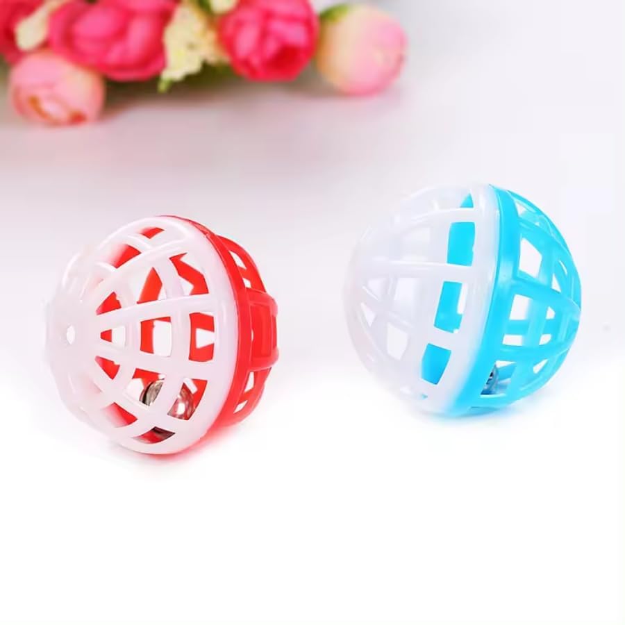 Kittupet 2 Pcs Cat Toy With Bell Cat Jingle Balls For Cats Kitten,
