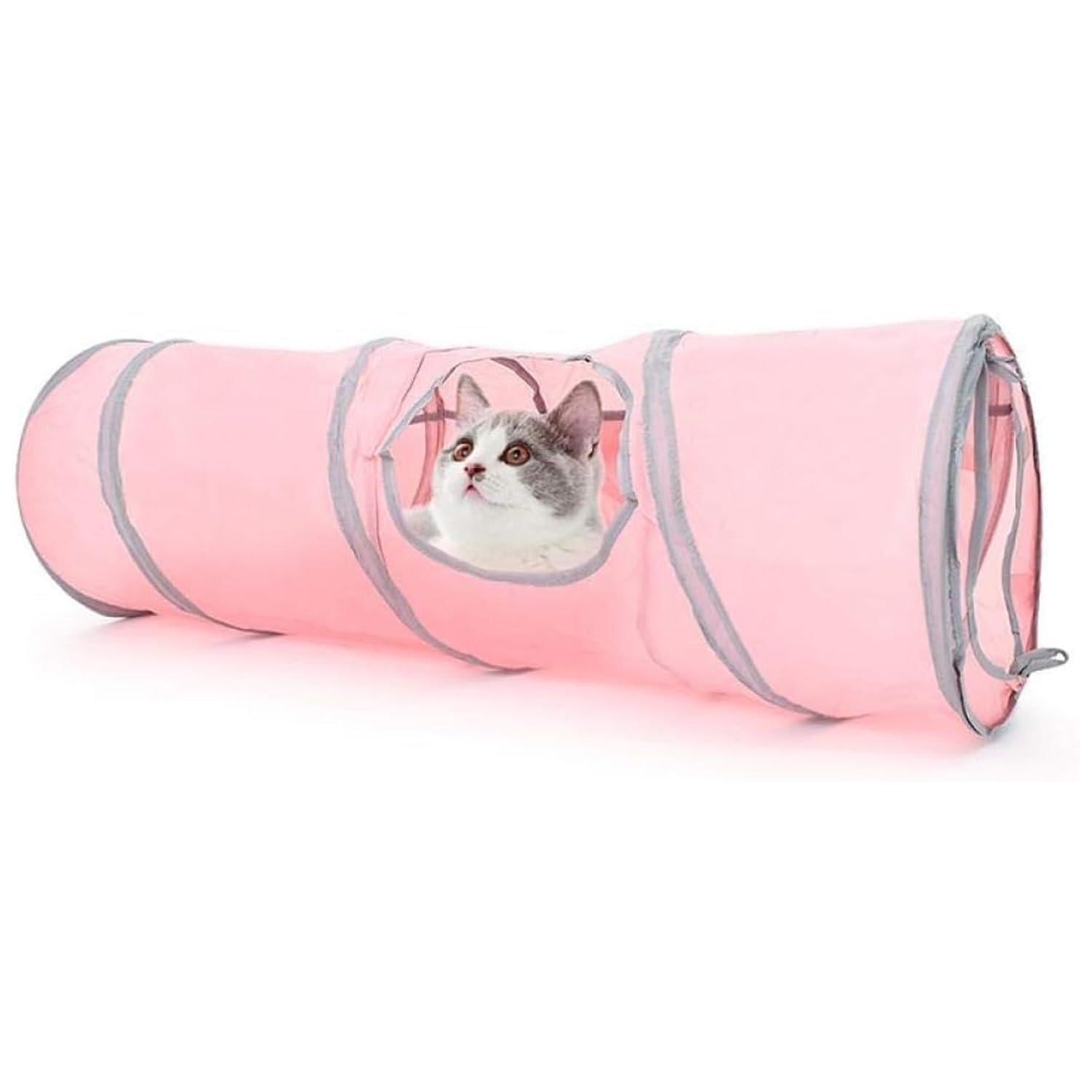 Cature Cat Tunnels For Indoor Cats  2 Way Durable Cat Toys, Foldable And Collapsible Tube For Small Pets, Cats, Kitties, Dogs, 