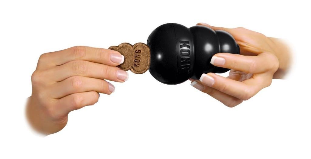 KONG Extreme Dog Pet Toy Dental Chew (2 Pack), Large, Large - 2 Pack, Black, Model:K1-2