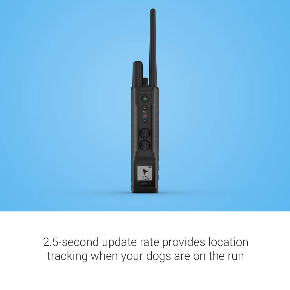 Garmin Pro 550 Plus Dog Training System with GPS Tracking, Black, Model 010-02035-00, Durable Plastic Collar and Handheld