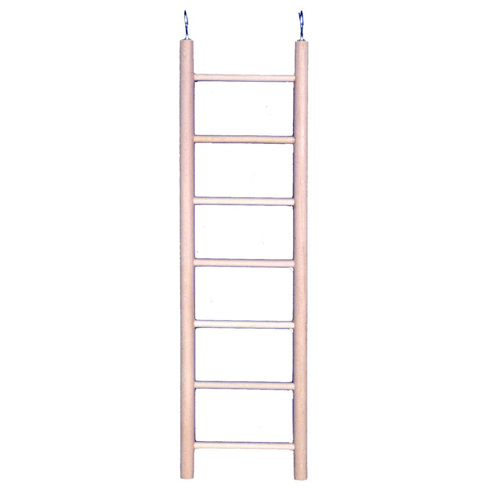 Penn-Plax 7-Step Wooden Bird Ladder | Provide Exercise And Entertainmet For Your Bird | Looks Great | Durable And Safe
