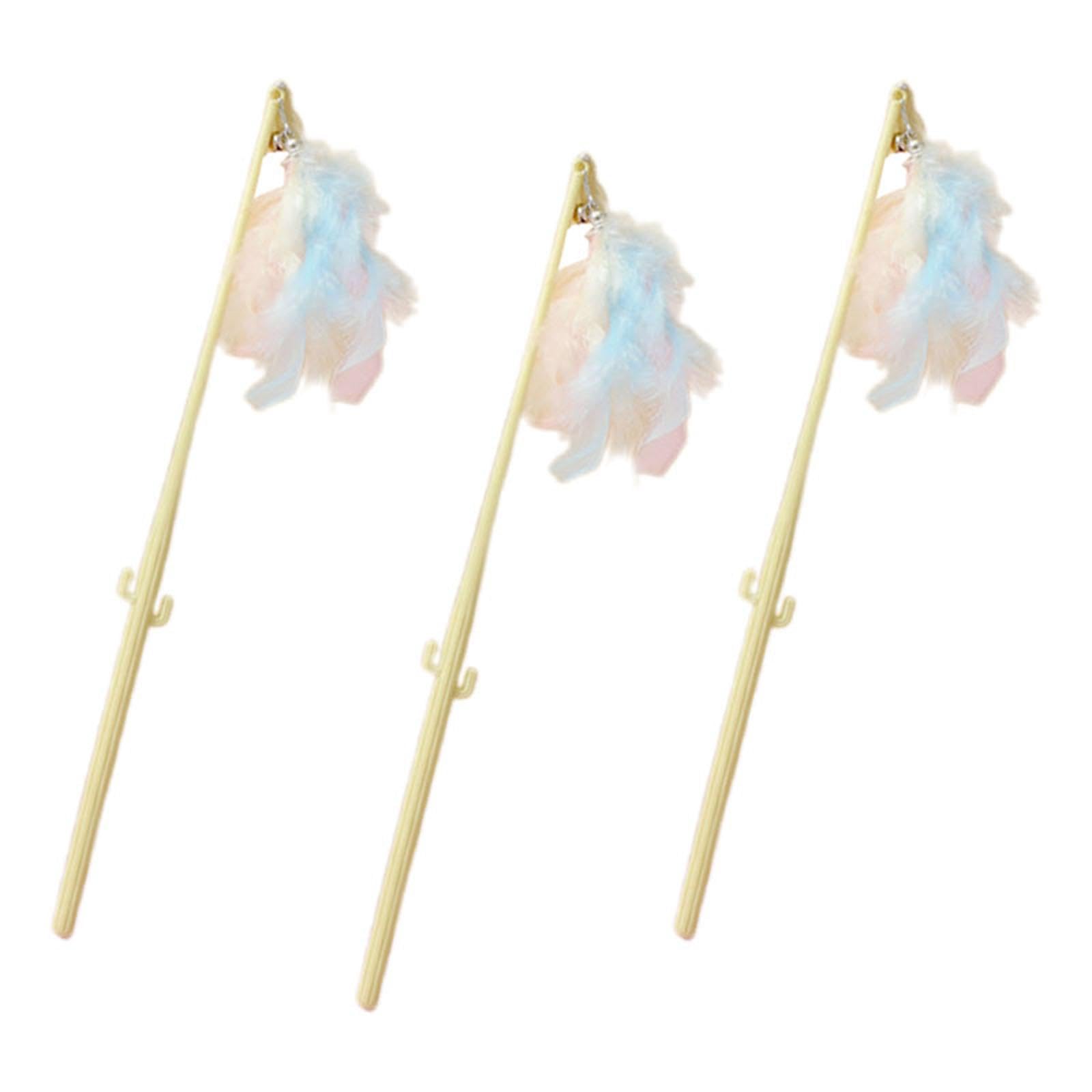 Enakshi Cat Feather Toys Cat Teaser Funny Interactive Cat Toys For Indoor Cats Chase|Pet Supplies | Cat Supplies | Toys
