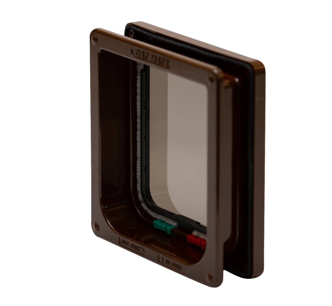 Cat Mate 4 Way Locking Cat Flap With Door Liner, Brown