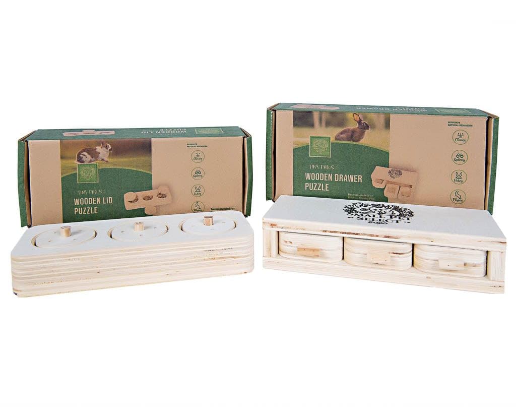 Small Pet Select- Wooden Lid & Drawer Puzzles Bundle