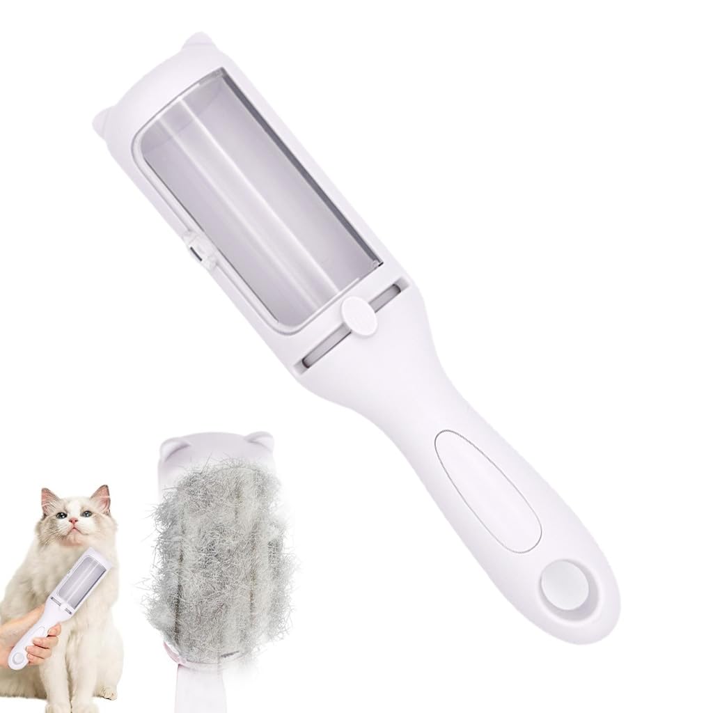 Qpets Dog Grooming Brush Shedding Hair Brush For Cat Dog Hair Brush Cat Comb Cat Hair Brush Self Cleaning Hair Cleaning Brush Re
