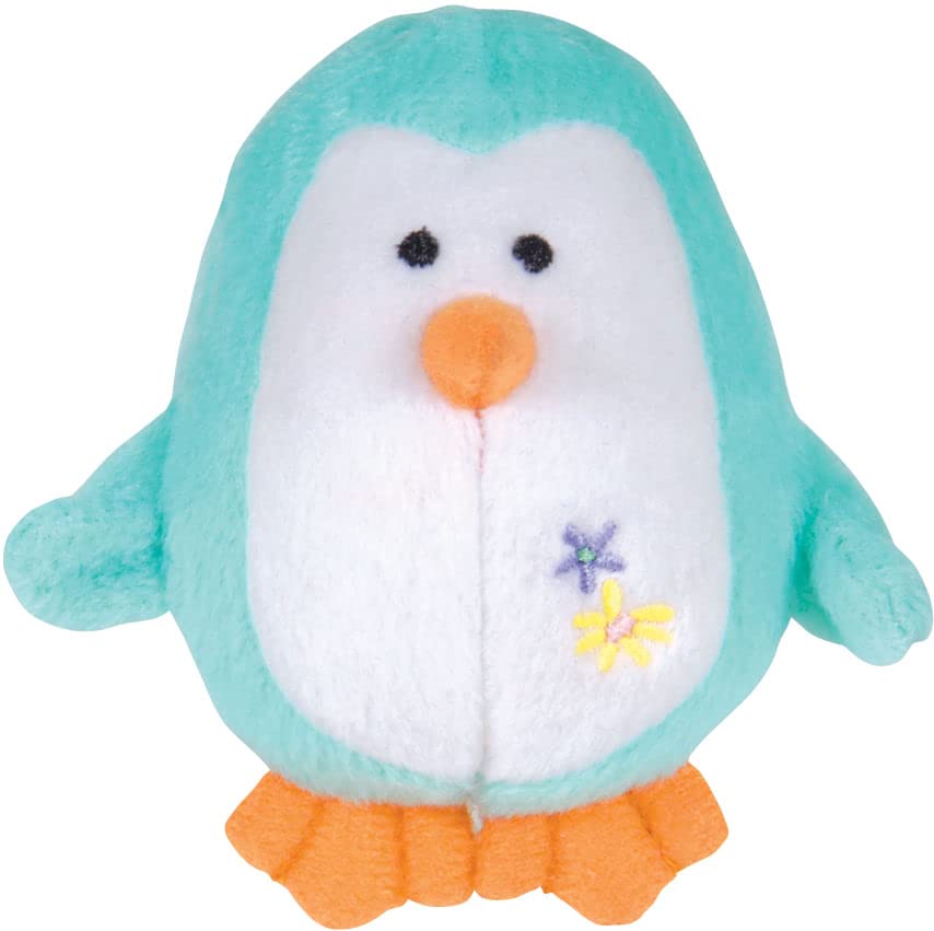 Jeffers Color Plush Penguin Squeaky Toy For Small Dogs, Light Green, 3''- Cute, Safe, And Comfy Plush Pet Toy For Puppies, Inter