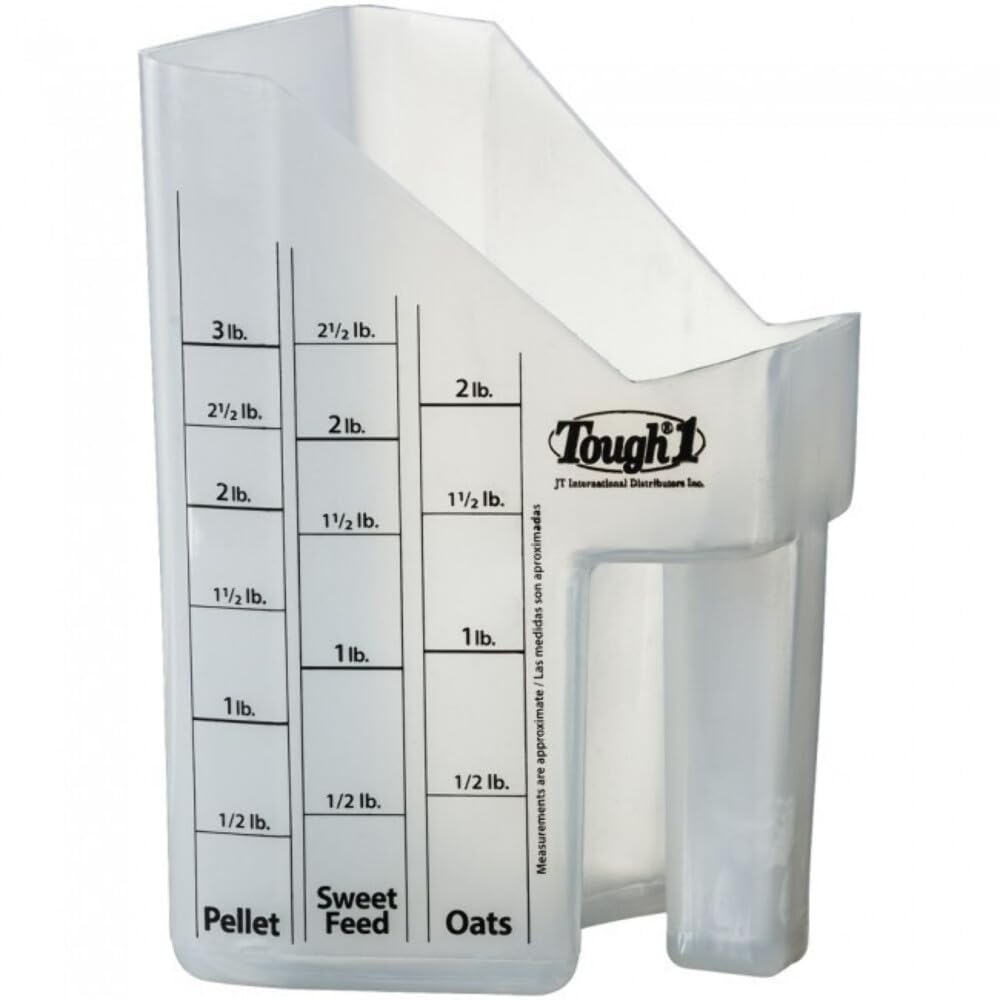 Tough 1 Feed Scoop W. Measurements Wht