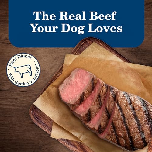 Blue Buffalo Homestyle Recipe Adult Wet Dog Food, Made with Natural Ingredients, Beef Dinner With Garden Vegetables, 12.5-oz Can
