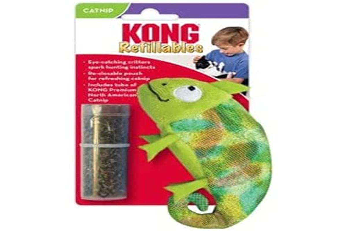 Kong Refillables Catnip Chameleon Toy
