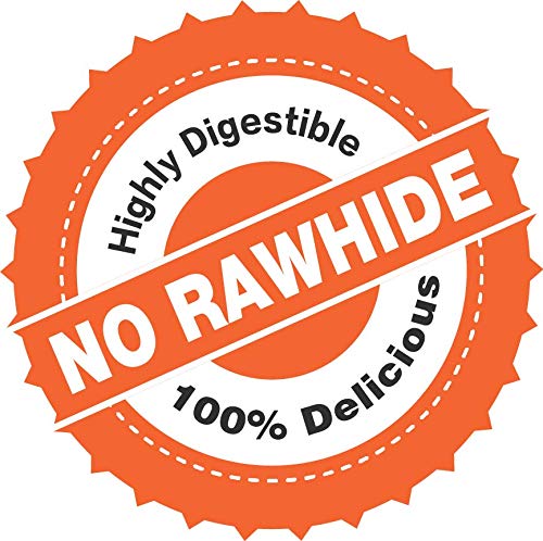 Jungle Calling Rawhide Free Dog Treats, Peanut Butter Bones, 6.5 Pet Chews for Medium and Large Dogs,Digestible Chewing Snacks