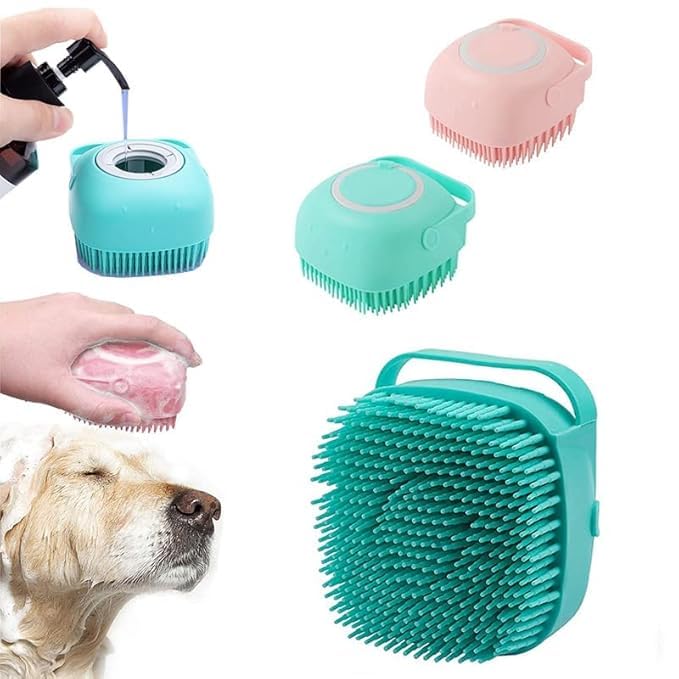 Dog Brush, Dog Bath Brush For Grooming & Bathing, Dog Washing Brush For Labrador, German Shepherd, Golden Retriever  Any Color 
