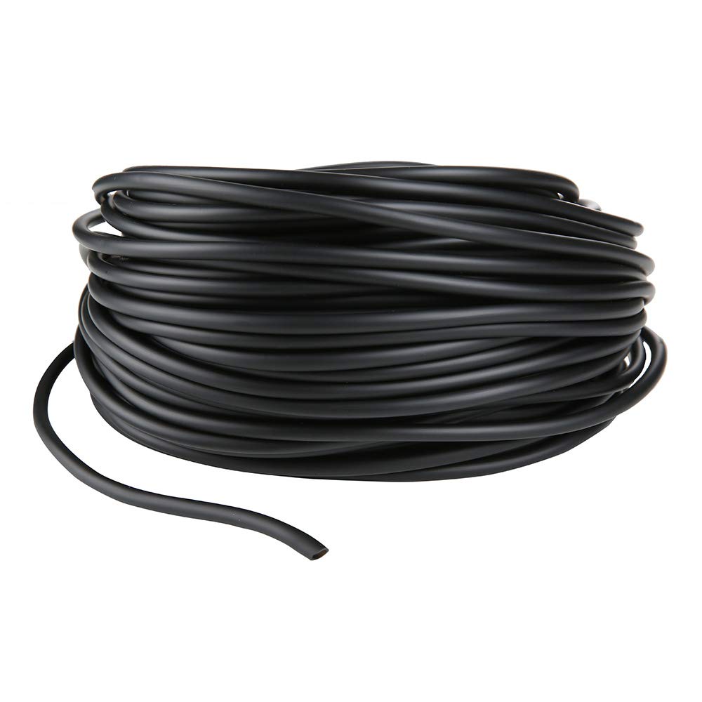 Jih Aquarium 100 Feet Black Airline Tubing Standard 3/16' For Fish Tank, Terrariums, And Hydroponics