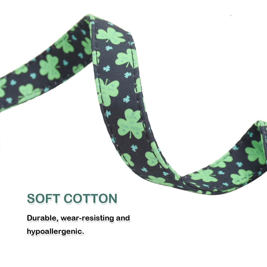 2 Pcs Cotton Dog Collar Soft Cute Flower -3 Sizes Soft Nylon Puppy Collar Adjustable For Girl Female Small Medium Large Dogs(03M