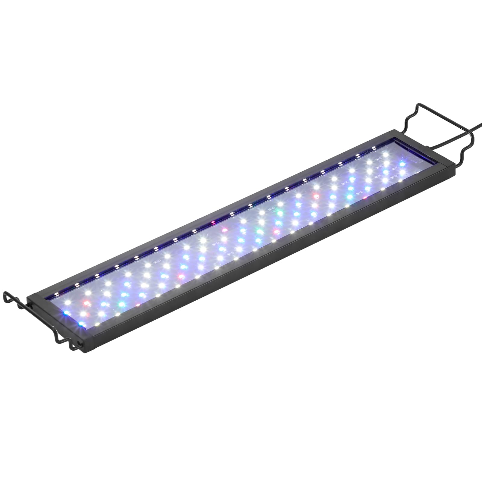 Vevor Aquarium Light, 14W Full Spectrum Fish Tank Light With 5 Levels Adjustable Brightness, Adjustable Timer And Power-Off Memo