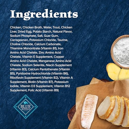 Blue Buffalo Wilderness Flaked Chicken & Trout Adult Wet Cat Food, 5.5 oz., Case of 24