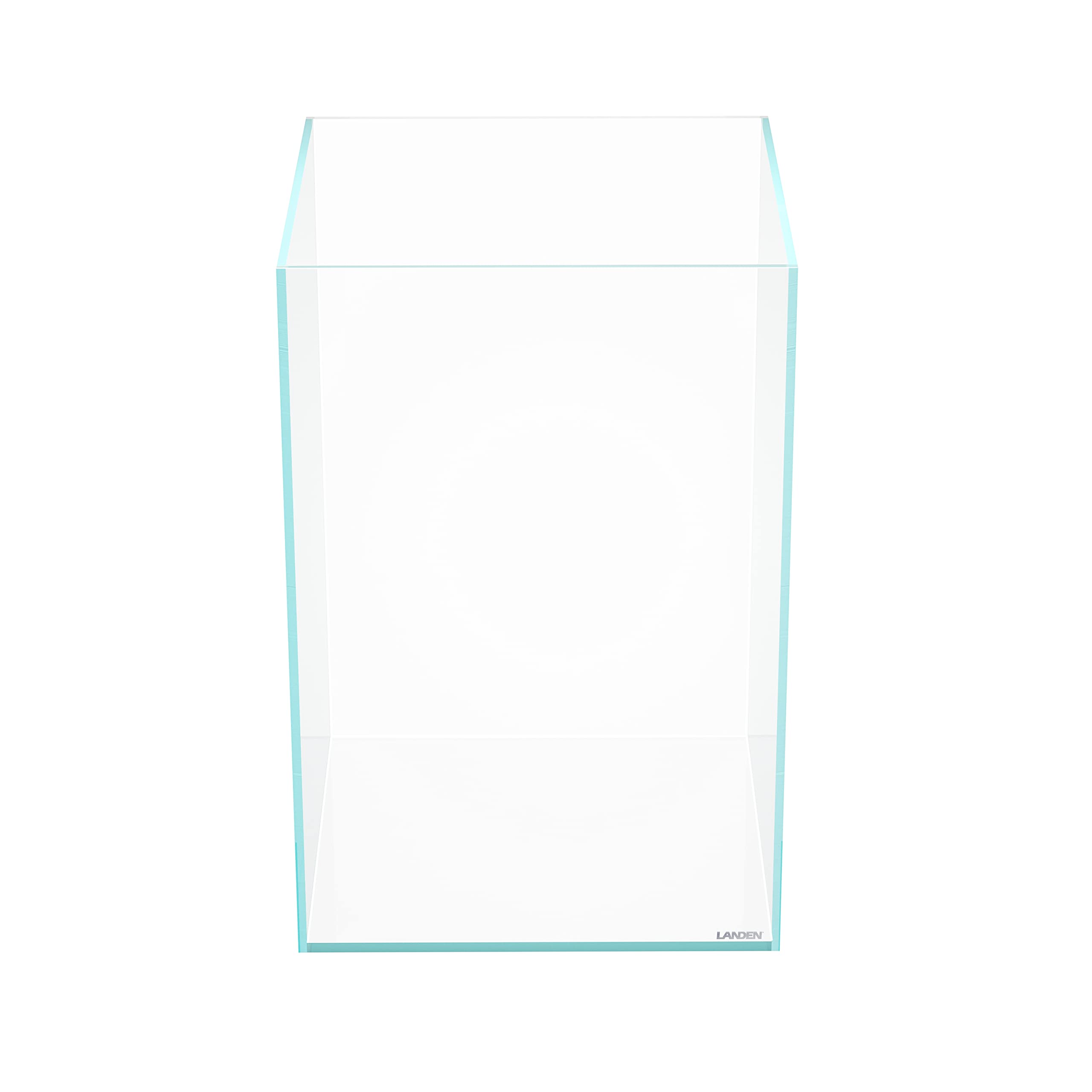 LANDEN Tall Tank, Rimless Low Iron Tank 10GAL 11.8 L    11.8 W    17.7 H (30X30X45) cm Small Aquascape Fish Tank, Vertical Aquas