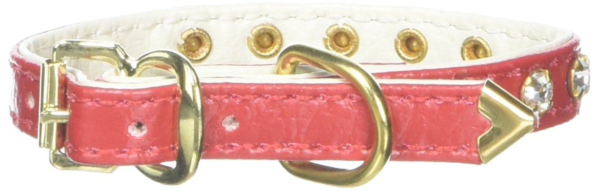 Dog, Puppy & Pet Collar, 10 Clear Crystal Jewelry Set Red 8