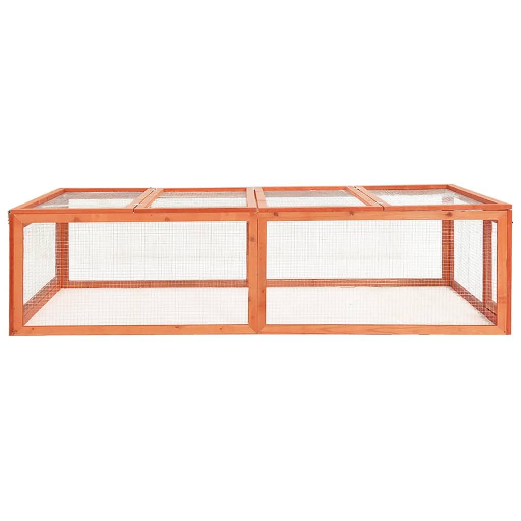 SKM Rabbit Hutch 72x35.4x18.1 Solid Firwood