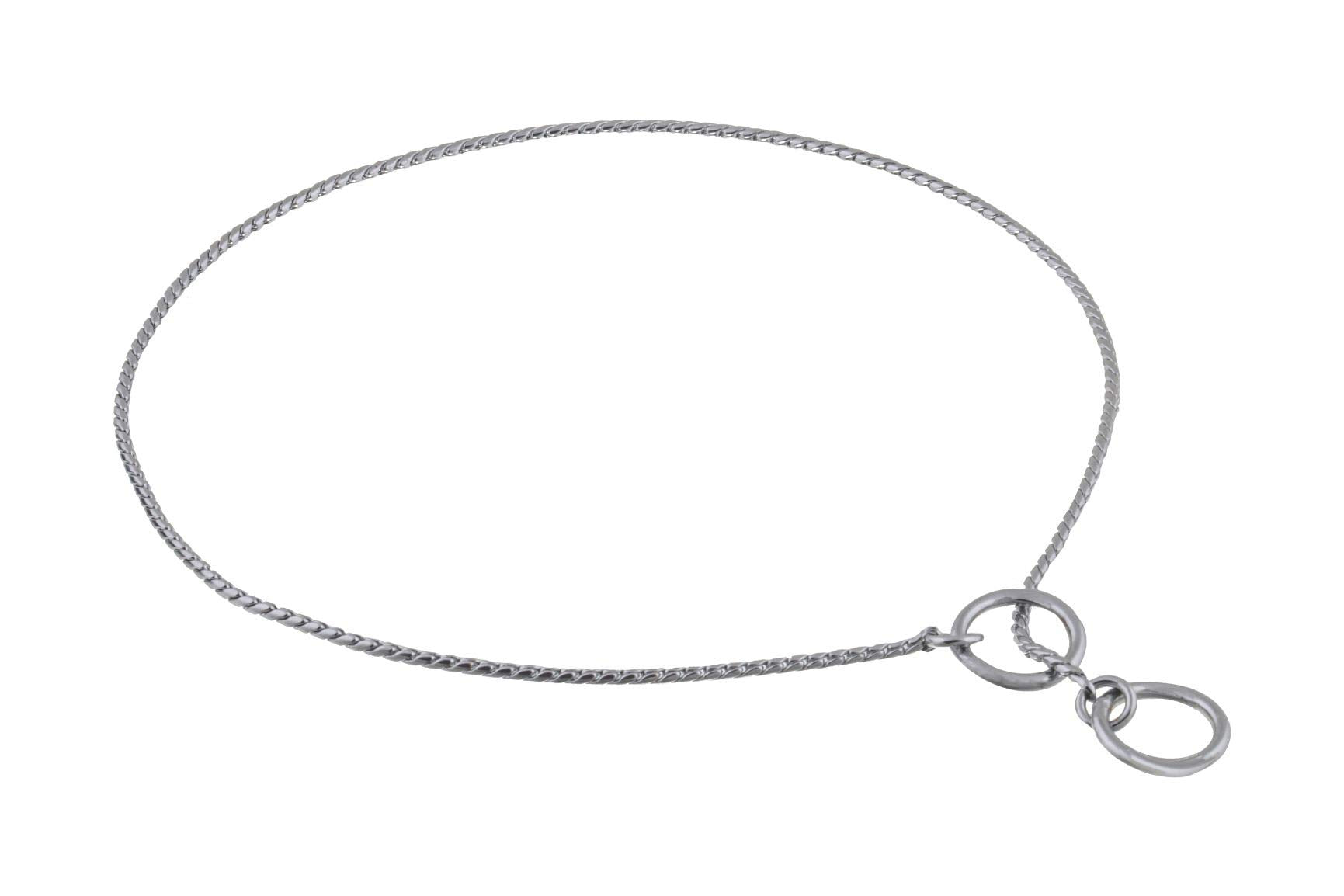 Alvalley Metal Chain Dog Show Collar - Pet Slip Collar For Shows - Fine Brass Snake Chain Collar - Adjustable For Toy, Small, An