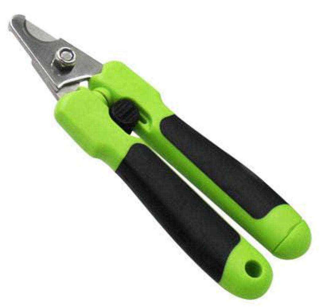 Pet Life 'Clip N' File' Green 2-in-1 Grooming Pet Nail Clipper with Built-in Concealed Filer