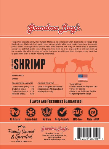 Grandma Lucys Single Ingredient Shrimp Treats - 0.65oz