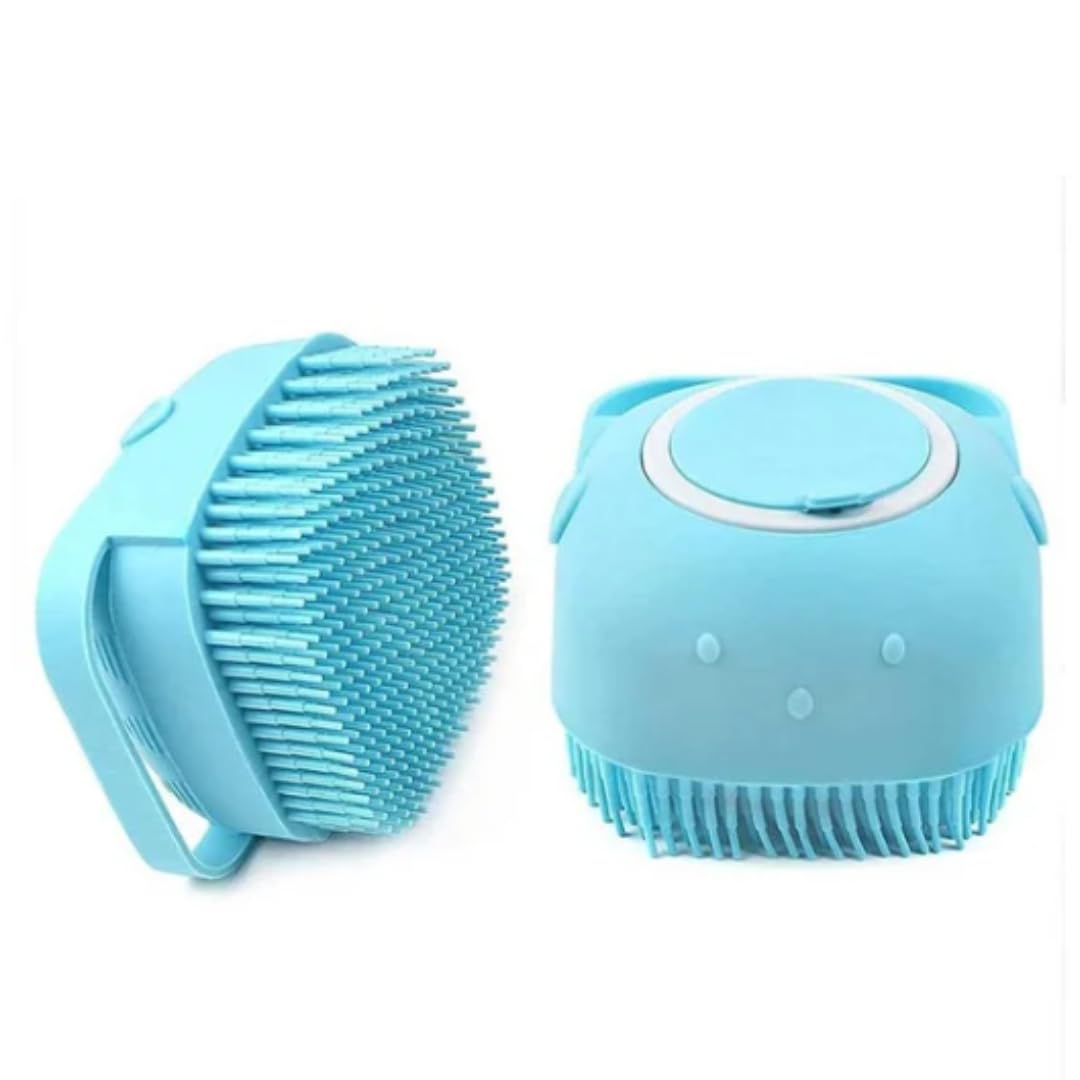 Zoivane Dog Bath Brush | Soft Silicone Bristles Pet Grooming/Bathing & Massage Brushes | Dog & Cat Accessories | Labrador, Germa