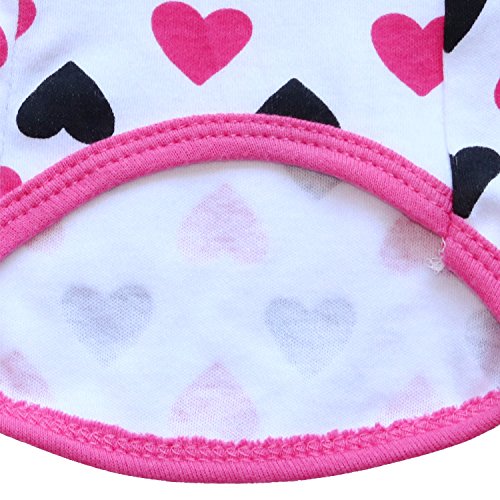 Droolingdog Small Dog Tshirt Pet Shirt For Cat Large Dog Shirts Cat Clothes, Large, Pink