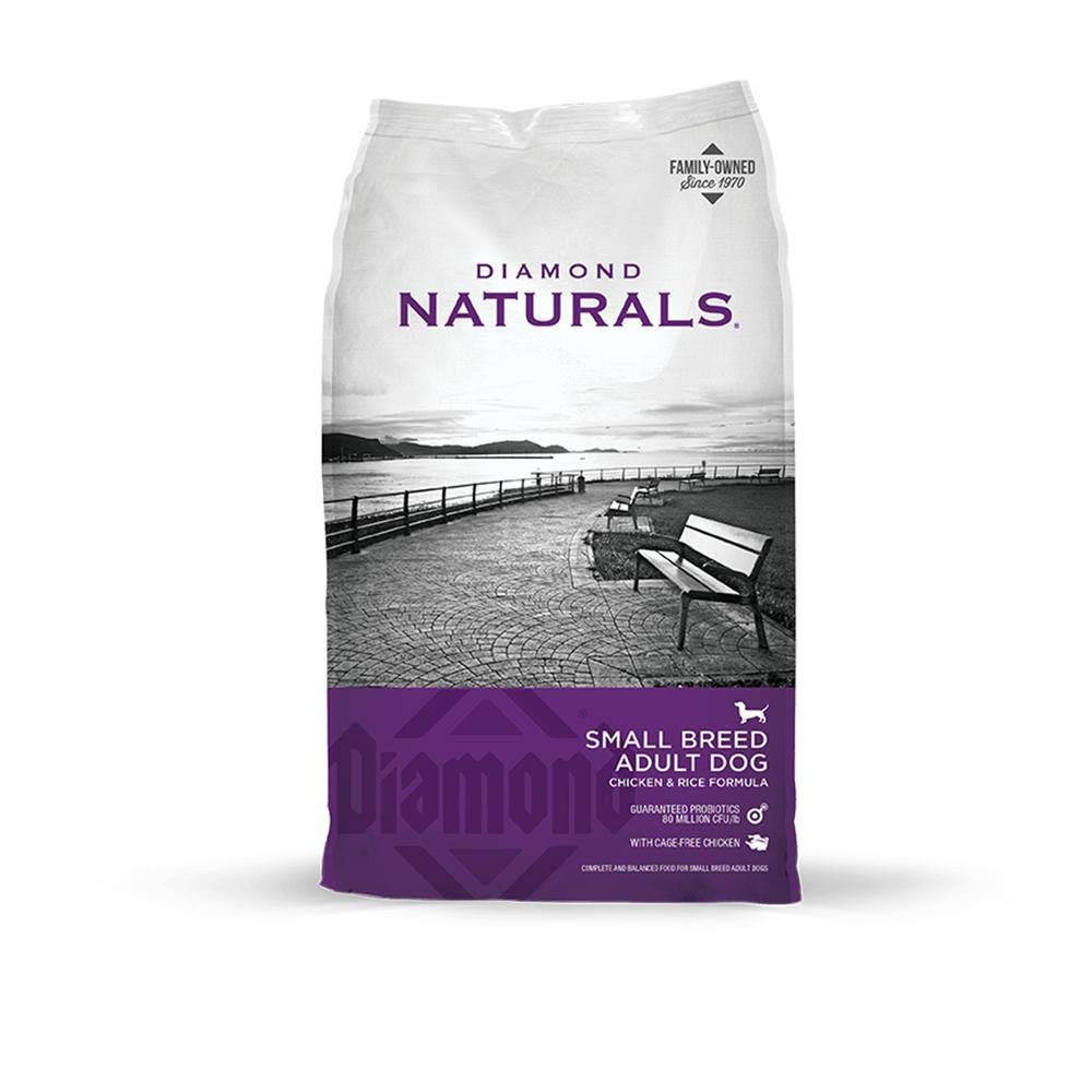 Diamond Naturals Dry Food for Adult Dogs, Small Breed Chicken and Rice Formula, 18 Pound Bag